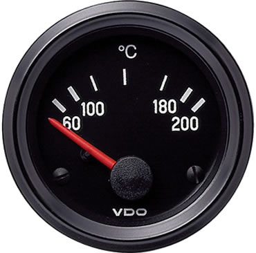 vdo Vision Black 30 HG-25 PSI Turbo Gauge